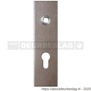 GPF Bouwbeslag Anastasius GPF1115.A3L PC72 kortschild gatdeel rechthoekig 169x46x8,5 mm PC72 linkswijzend Mocca blend - R21012531 - afbeelding 1