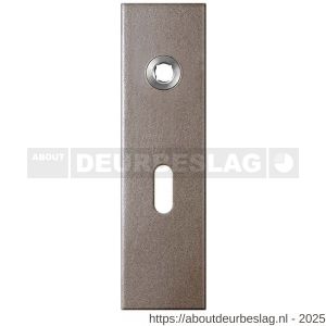 GPF Bouwbeslag Anastasius GPF1115.A3R BB56 kortschild gatdeel rechthoekig 169x46x8,5 mm BB56 rechtsdraaiend Mocca blend - R21012533 - afbeelding 1