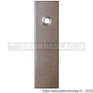 GPF Bouwbeslag Anastasius GPF1115.A3R blind kortschild gatdeel rechthoekig 169x46x8,5 mm blind rechtsdraaiend Mocca blend - R21012532 - afbeelding 1