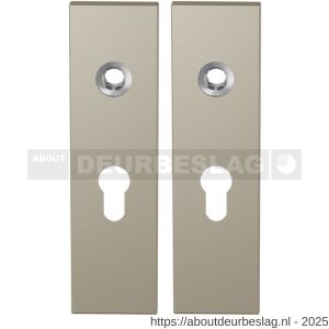 GPF Bouwbeslag Anastasius GPF1115.A4 PC55 kortschild rechthoekig enkelverend 169x46x8,5 mm PC55 Champagne blend - R21012542 - afbeelding 1