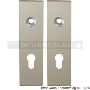 GPF Bouwbeslag Anastasius GPF1115.A4 PC72 kortschild rechthoekig enkelverend 169x46x8,5 mm PC72 Champagne blend - R21012543 - afbeelding 1