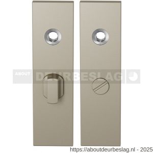 GPF Bouwbeslag Anastasius GPF1115.A4 WC57/5 groot kortschild rechthoekig enkelverend 169x46x8,5 mm WC57/5 grote deurknop Champagne blend - R21012553 - afbeelding 1