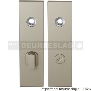 GPF Bouwbeslag Anastasius GPF1115.A4 WC72/8 groot kortschild rechthoekig enkelverend 169x46x8,5 mm WC72/8 grote deurknop Champagne blend - R21012555 - afbeelding 1