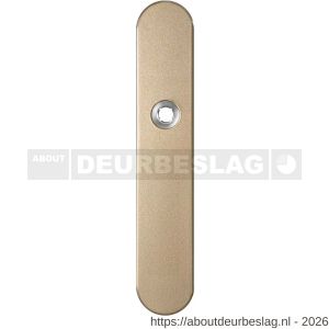 GPF Bouwbeslag Anastasius GPF1120.A4L blind langschild gatdeel afgerond 218x40x8,5 mm blind linkswijzend Champagne blend - R21011196 - afbeelding 1