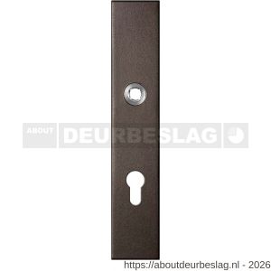 GPF Bouwbeslag Anastasius GPF1125.A1R PC72 langschild gatdeel rechthoekig 218x40x8,5 mm PC72 rechtsdraaiend Dark blend - R21011190 - afbeelding 1