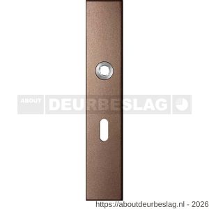 GPF Bouwbeslag Anastasius GPF1125.A2L BB56 langschild gatdeel rechthoekig 218x40x8,5 mm BB56 linkswijzend Bronze blend - R21011137 - afbeelding 1