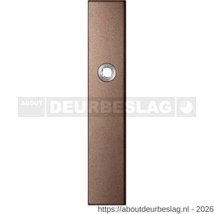 GPF Bouwbeslag Anastasius GPF1125.A2L blind langschild gatdeel rechthoekig 218x40x8,5 mm blind linkswijzend Bronze blend - R21011136 - afbeelding 1