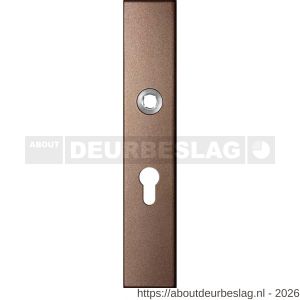 GPF Bouwbeslag Anastasius GPF1125.A2L PC55 langschild rechthoekig 218x40x8,5 mm PC55 linkswijzend Bronze blend - R21011138 - afbeelding 1