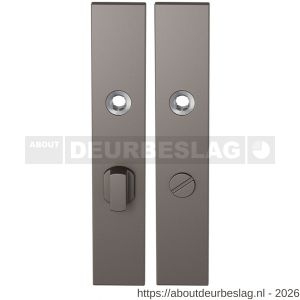GPF Bouwbeslag Anastasius GPF1125.A3 WC63/8 groot langschild rechthoekig 218x40x8,5 mm WC63/8 grote deurknop Mocca blend - R21011175 - afbeelding 1