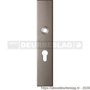 GPF Bouwbeslag Anastasius GPF1125.A3R PC55 langschild gatdeel rechthoekig 218x40x8,5 mm PC55 rechtsdraaiend Mocca blend - R21011172 - afbeelding 1