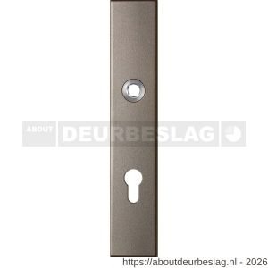 GPF Bouwbeslag Anastasius GPF1125.A3R PC72 langschild gatdeel rechthoekig 218x40x8,5 mm PC72 rechtsdraaiend Mocca blend - R21011173 - afbeelding 1