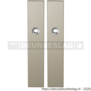 GPF Bouwbeslag Anastasius GPF1125.A4 blind langschild rechthoekig enkelverend 218x40x8,5 mm blind Champagne blend - R21011207 - afbeelding 1