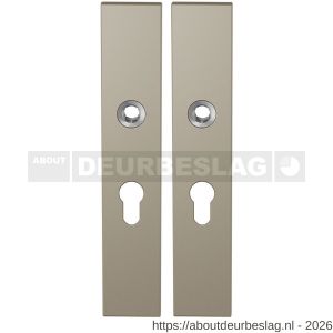 GPF Bouwbeslag Anastasius GPF1125.A4 PC55 langschild rechthoekig enkelverend 218x40x8,5 mm PC55 Champagne blend - R21011209 - afbeelding 1