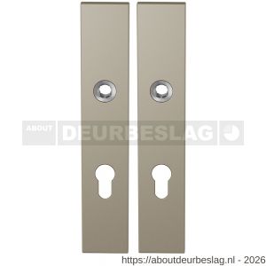 GPF Bouwbeslag Anastasius GPF1125.A4 PC72 langschild rechthoekig enkelverend 218x40x8,5 mm PC72 Champagne blend - R21011210 - afbeelding 1