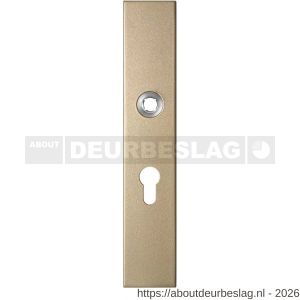 GPF Bouwbeslag Anastasius GPF1125.A4R PC55 langschild gatdeel rechthoekig 218x40x8,5 mm PC55 rechtsdraaiend Champagne blend - R21011217 - afbeelding 1