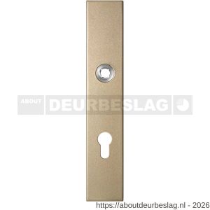 GPF Bouwbeslag Anastasius GPF1125.A4R PC72 langschild gatdeel rechthoekig 218x40x8,5 mm PC72 rechtsdraaiend Champagne blend - R21011218 - afbeelding 1