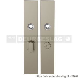 GPF Bouwbeslag Anastasius GPF1125.A4 WC55/8 groot langschild rechthoekig enkelverend 218x40x8,5 mm WC55/8 grote deurknop Champagne blend - R21011219 - afbeelding 1