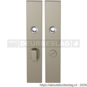 GPF Bouwbeslag Anastasius GPF1125.A4 WC63/8 groot langschild rechthoekig 218x40x8,5 mm WC63/8 grote deurknop Champagne blend - R21011220 - afbeelding 1