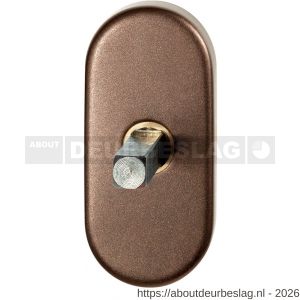 GPF Bouwbeslag Anastasius GPF1130.A2.0032 draaikiepmechanisme ovaal 65x30x12 mm met stift binnenzijde 32 mm Bronze blend - R21011426 - afbeelding 1
