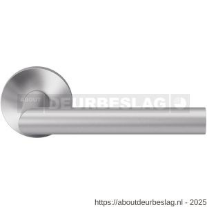 GPF Bouwbeslag Entree GPF115VR L-haaks model 19 mm deurkruk op rozet 53x6 mm RVS geborsteld - R21009232 - afbeelding 1