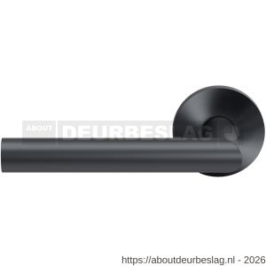 GPF Bouwbeslag Entree GPF115VRP1L L-haaks model 19 mm deurkruk gatdeel op rozet 53x6 mm linkswijzend PVD antraciet - R21010022 - afbeelding 1