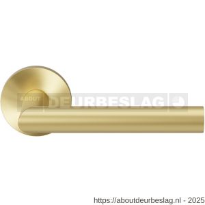 GPF Bouwbeslag Entree GPF115VRP4 L-haaks model 19 mm deurkruk op rozet 53x6 mm PVD mat messing - R21009213 - afbeelding 1