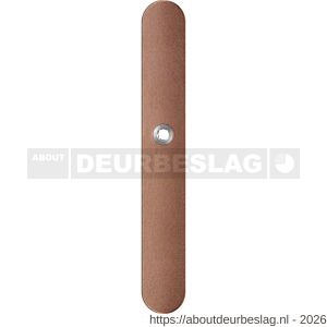 GPF Bouwbeslag Anastasius GPF1170.A2R blind langschild gatdeel afgerond 282x40x8,5 mm blind rechtsdraaiend Bronze blend - R21012580 - afbeelding 1