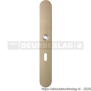 GPF Bouwbeslag Anastasius GPF1170.A4L BB56 langschild gatdeel afgerond 282x40x8,5 mm BB56 linkswijzend Champagne blend - R21012609 - afbeelding 1