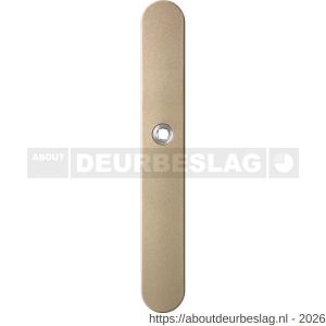GPF Bouwbeslag Anastasius GPF1170.A4L blind langschild gatdeel afgerond 282x40x8,5 mm blind linkswijzend Champagne blend - R21012608 - afbeelding 1