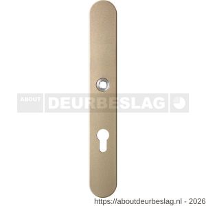 GPF Bouwbeslag Anastasius GPF1170.A4L PC72 langschild gatdeel afgerond 282x40x8,5 mm PC72 linkswijzend Champagne blend - R21012611 - afbeelding 1
