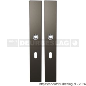 GPF Bouwbeslag Anastasius GPF1175.A1 BB56 langschild rechthoekig enkelverend 282x40x8,5 mm BB56 Dark blend - R21012621 - afbeelding 1