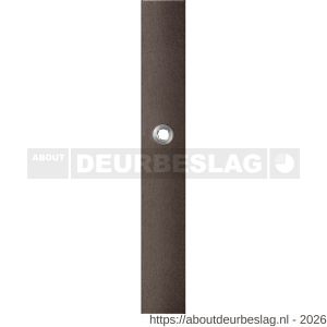 GPF Bouwbeslag Anastasius GPF1175.A1R blind langschild gatdeel rechthoekig 282x40x8,5 mm blind rechtsdraaiend Dark blend - R21012628 - afbeelding 1