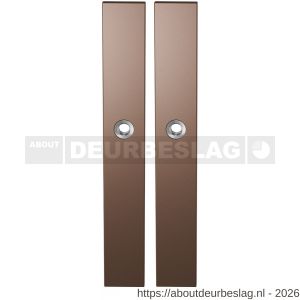 GPF Bouwbeslag Anastasius GPF1175.A2 blind langschild rechthoekig enkelverend 282x40x8,5 mm blind Bronze blend - R21012636 - afbeelding 1