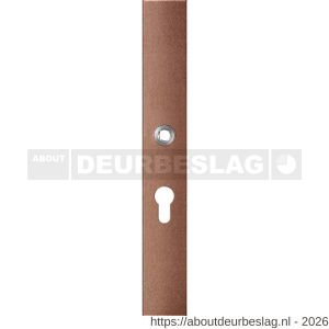 GPF Bouwbeslag Anastasius GPF1175.A2L PC55 langschild gatdeel rechthoekig 282x40x8,5 mm PC55 linkswijzend Bronze blend - R21012642 - afbeelding 1