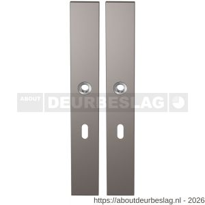 GPF Bouwbeslag Anastasius GPF1175.A3 BB56 langschild rechthoekig enkelverend 282x40x8,5 mm BB56 Mocca blend - R21012653 - afbeelding 1