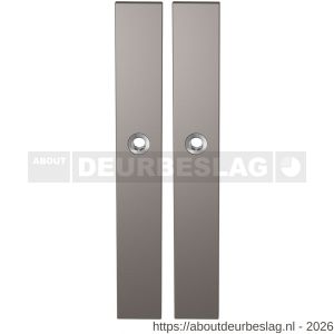 GPF Bouwbeslag Anastasius GPF1175.A3 blind langschild rechthoekig enkelverend 282x40x8,5 mm blind Mocca blend - R21012652 - afbeelding 1