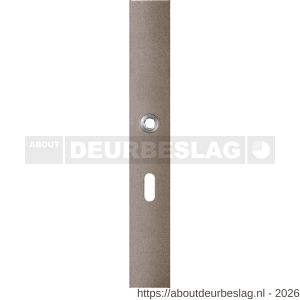 GPF Bouwbeslag Anastasius GPF1175.A3L BB56 langschild gatdeel rechthoekig 282x40x8,5 mm BB56 linkswijzend Mocca blend - R21012657 - afbeelding 1