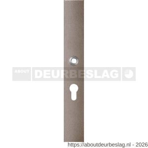 GPF Bouwbeslag Anastasius GPF1175.A3L PC55 langschild gatdeel rechthoekig 282x40x8,5 mm PC55 linkswijzend Mocca blend - R21012658 - afbeelding 1