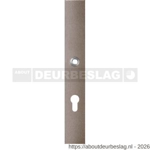 GPF Bouwbeslag Anastasius GPF1175.A3L PC72 langschild gatdeel rechthoekig 282x40x8,5 mm PC72 linkswijzend Mocca blend - R21012659 - afbeelding 1