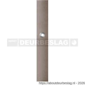 GPF Bouwbeslag Anastasius GPF1175.A3R blind langschild gatdeel rechthoekig 282x40x8,5 mm blind rechtsdraaiend Mocca blend - R21012660 - afbeelding 1