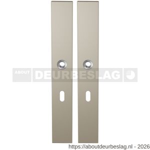 GPF Bouwbeslag Anastasius GPF1175.A4 BB56 langschild rechthoekig enkelverend 282x40x8,5 mm BB56 Champagne blend - R21012669 - afbeelding 1