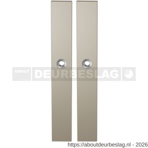 GPF Bouwbeslag Anastasius GPF1175.A4 blind langschild rechthoekig enkelverend 282x40x8,5 mm blind Champagne blend - R21012668 - afbeelding 1