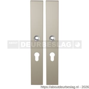 GPF Bouwbeslag Anastasius GPF1175.A4 PC55 langschild rechthoekig enkelverend 282x40x8,5 mm PC55 Champagne blend - R21012670 - afbeelding 1