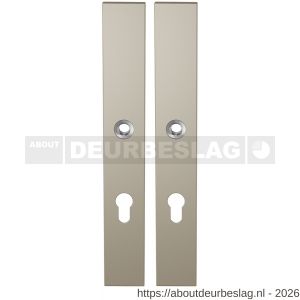 GPF Bouwbeslag Anastasius GPF1175.A4 PC72 langschild rechthoekig enkelverend 282x40x8,5 mm PC72 Champagne blend - R21012671 - afbeelding 1