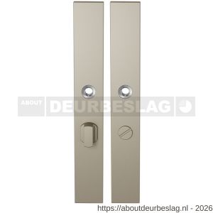 GPF Bouwbeslag Anastasius GPF1175.A4 WC57/5 groot langschild rechthoekig enkelverend 282x40x8,5 mm WC57/5 grote deurknop Champagne blend - R21012681 - afbeelding 1