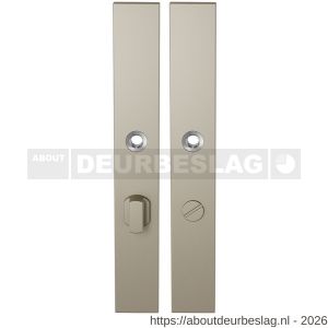 GPF Bouwbeslag Anastasius GPF1175.A4 WC63/8 groot langschild rechthoekig enkelverend 282x40x8,5 mm WC63/8 grote deurknop Champagne blend - R21012682 - afbeelding 1