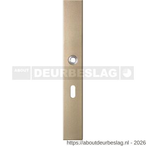 GPF Bouwbeslag Anastasius GPF1175.A4L BB56 langschild gatdeel rechthoekig 282x40x8,5 mm BB56 linkswijzend Champagne blend - R21012673 - afbeelding 1