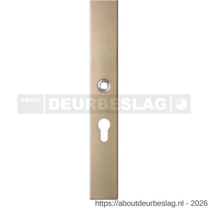 GPF Bouwbeslag Anastasius GPF1175.A4L PC55 langschild gatdeel rechthoekig 282x40x8,5 mm PC55 linkswijzend Champagne blend - R21012674 - afbeelding 1