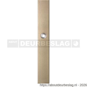 GPF Bouwbeslag Anastasius GPF1175.A4R blind langschild gatdeel rechthoekig 282x40x8,5 mm blind rechtsdraaiend Champagne blend - R21012676 - afbeelding 1