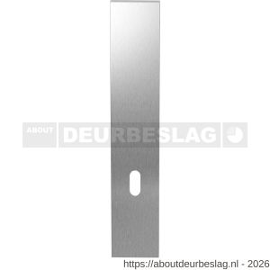 GPF Bouwbeslag RVS GPF1200.25L/R BB72 langschild gatdeel rechthoekig 218x40x8.5 mm zonder krukgat BB72 links-rechtsdraaiend RVS geborsteld - R21003874 - afbeelding 1